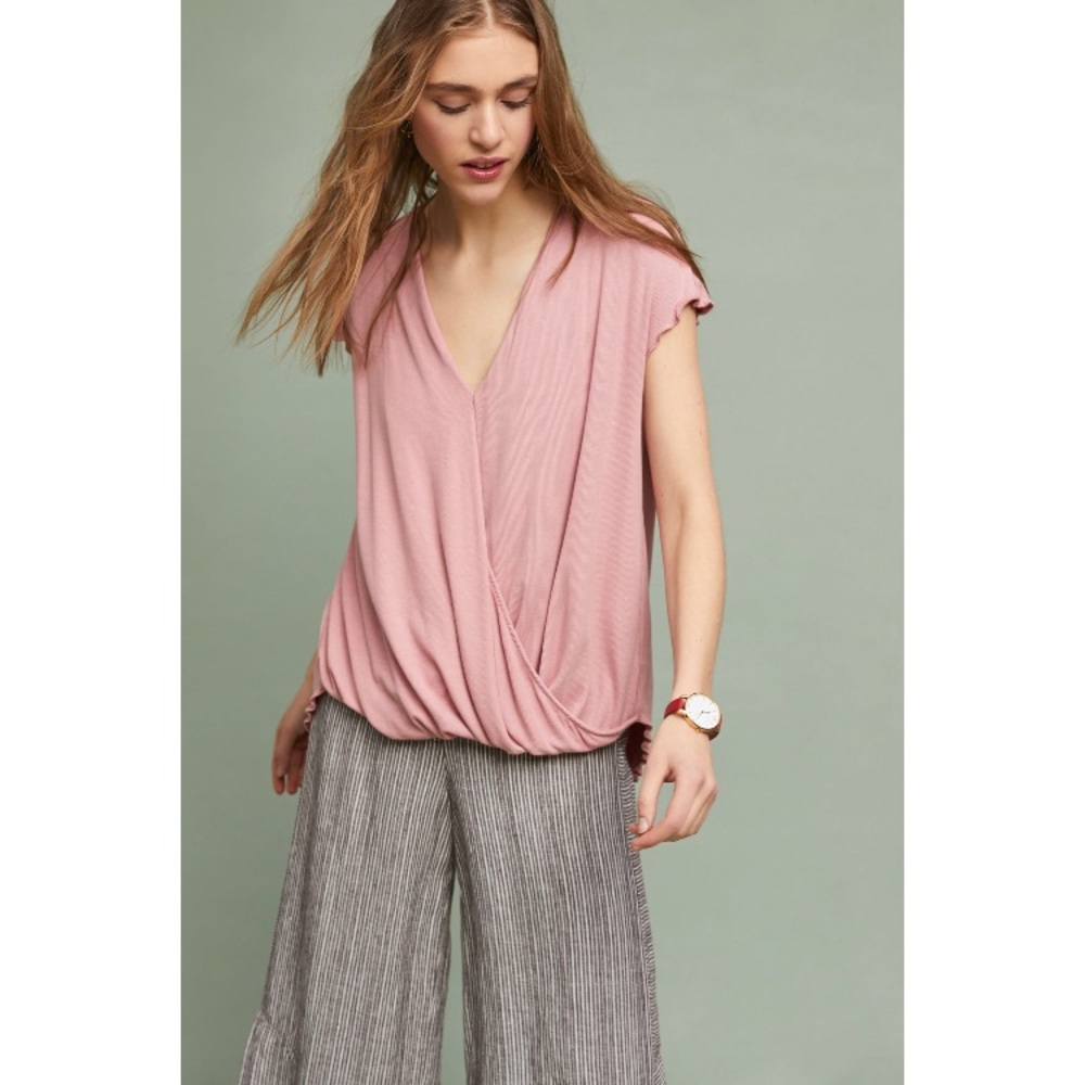 NWT Anthropologie Clarissa wrap top